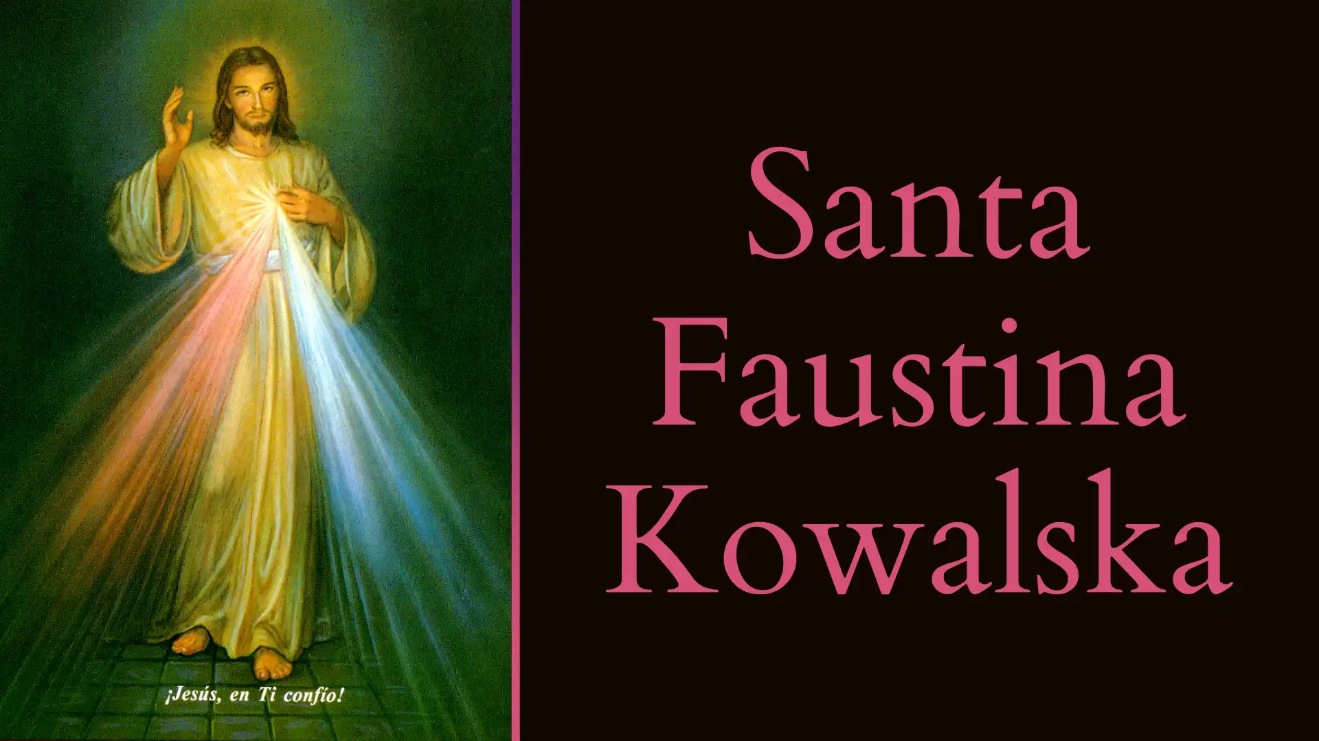 Santa Faustina Kowalska Jesús Misericordioso