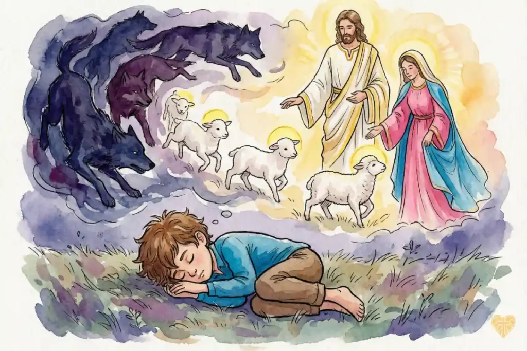 El sueño profético de los nueve años de Don Bosco: lobos convertidos en corderos
