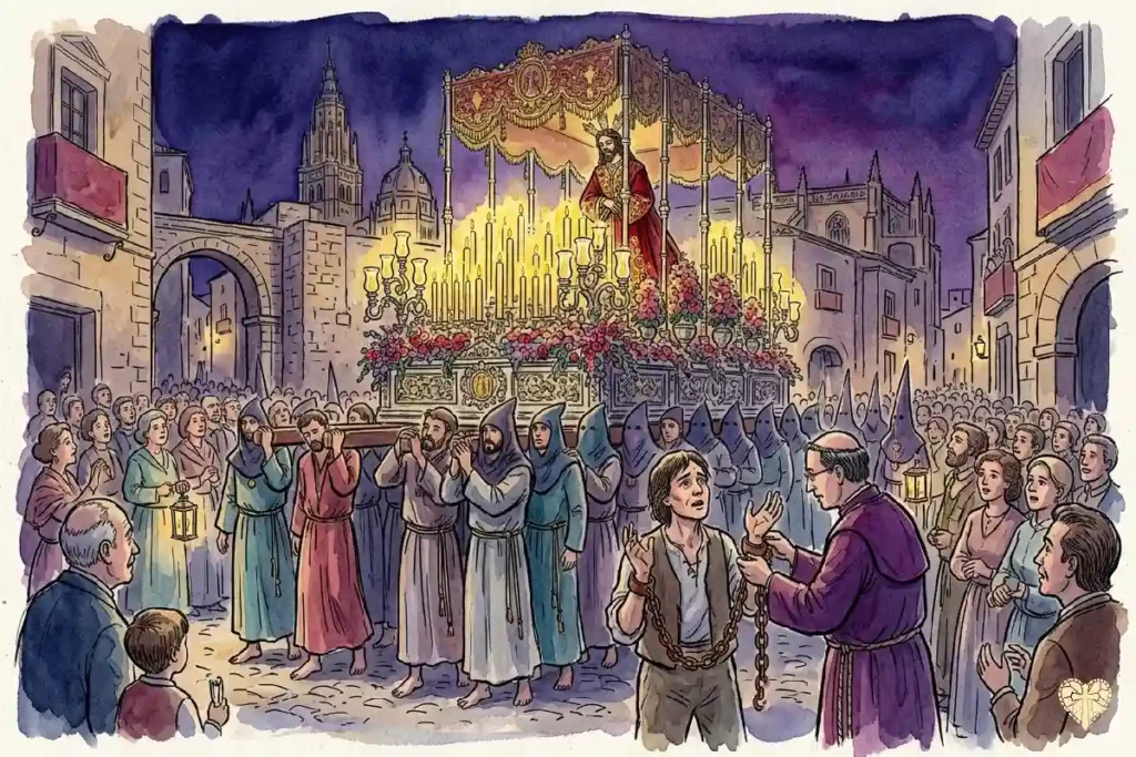 Procesión de Jesús el Rico en Málaga, tradición del Miércoles Santo