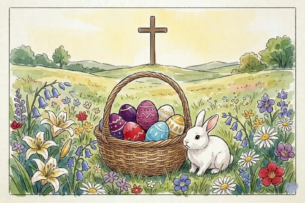 Huevos de Pascua decorados, símbolo cristiano de la nueva vida y la Resurrección